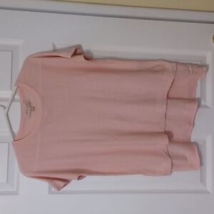 Philosophy sz M, cotten blend, short sleeve, pink sweater.